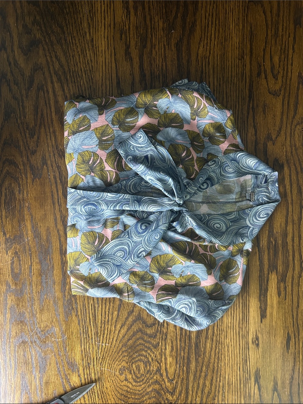 Bl-nk Anthropologie Mixed Print Tropical Paisley Ruffle Midi Dress S - Picture 10 of 11